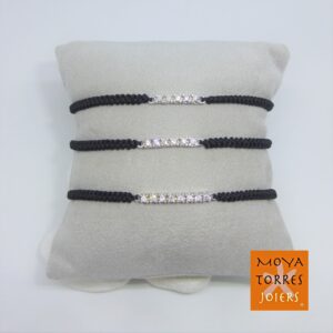 Pulsera Oro Blanco y Diamantes