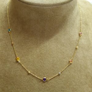 Collar Oro Gemas Naturales