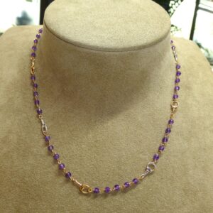 Collar Amatista Oro