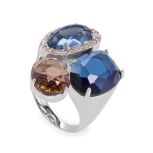 Anillo Plata con Cuarzo Adamantino