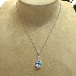 Collar Plata Topacio y Marquesitas