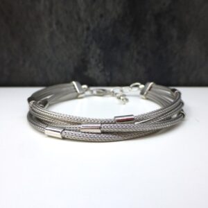 Pulsera Plata Cuatro Tiras