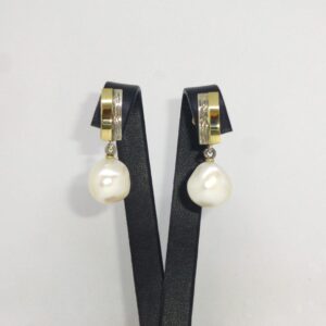 Pendientes Plata con Perla