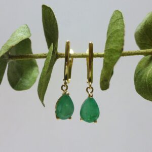 Pendientes Oro con Esmeralda
